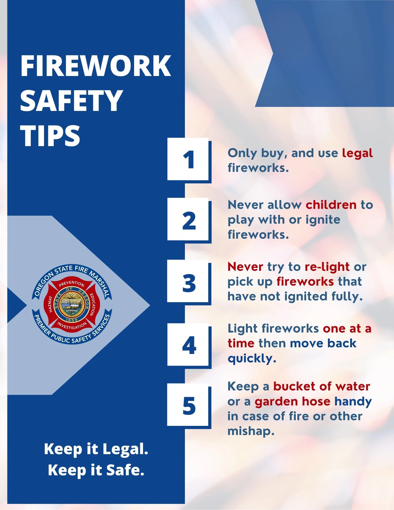 Firework Safety Tips